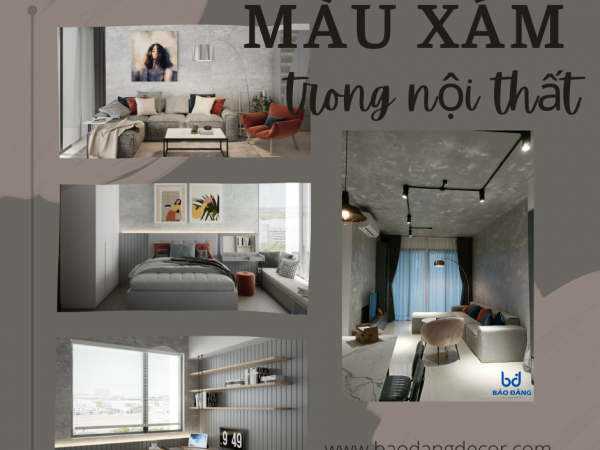ý nghĩa màu xám trong thiết kế nội thất